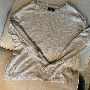 Vici Light Gray Knit + wool sweater